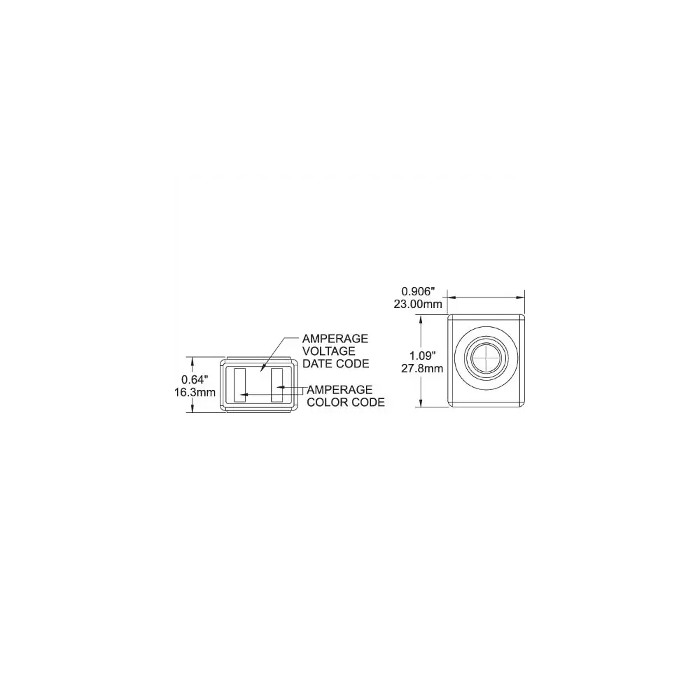 Fuse - Terminal Fuse; MRBF; 90 Amp; Single; 58 Volt DC; Purple - BLS5182-BSS - view 2